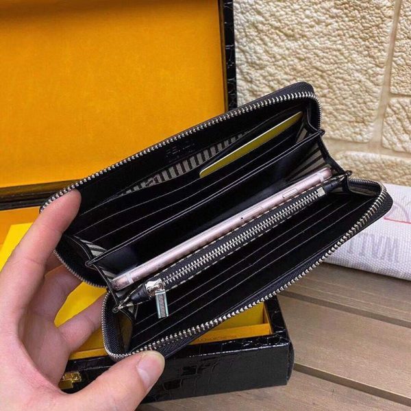 人気No1フェンディ ジップアラウンド 長財布 偽物 ブラック バッグ バグズ ジッパーウォレット カスタマイズ fel89179 - 画像 (8)