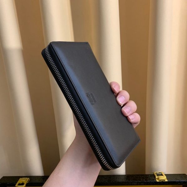 定番フェンディ ジップアラウンド 長財布 偽物 ブラック バッグ バグズ ジッパーウォレット カスタマイズ fea27541 - 画像 (3)