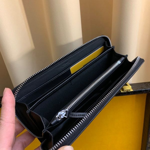 定番フェンディ ジップアラウンド 長財布 偽物 ブラック バッグ バグズ ジッパーウォレット カスタマイズ fea27541 - 画像 (9)