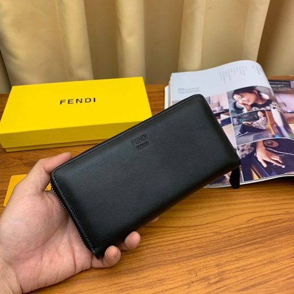 人気急上昇フェンディ ジップアラウンド 長財布 偽物 ブラック バッグ バグズ ジッパーウォレット カスタマイズ fen64906 - 画像 (2)