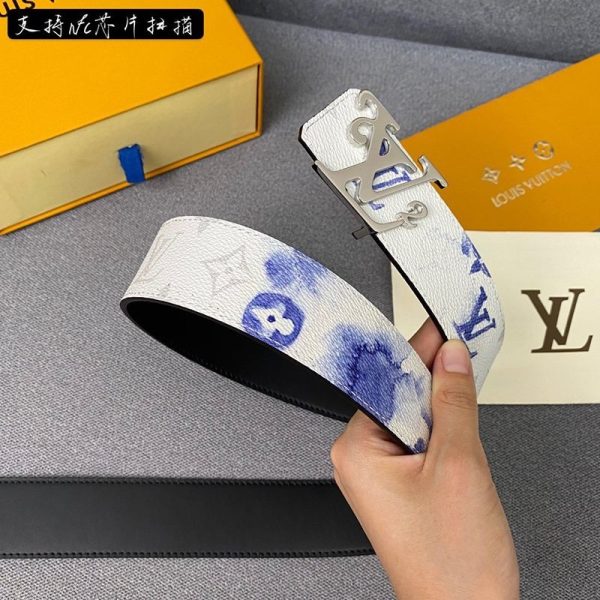 NIGO x ルイヴィトン「LV2」限定コラボ♪サンチュール・LVシェイプ 偽物 40MM リバーシブルベルト vuw04357 - 画像 (2)
