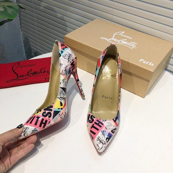 可愛い クリスチャンルブタン 偽物 国内発■Tivoliプリントパンプス Rue55675 - 画像 (3)
