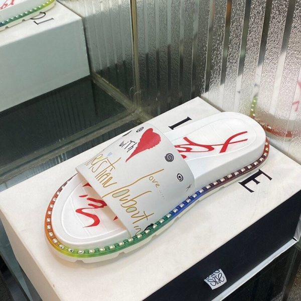 稀少 ルブタン★Pool Fun Spiked レザーサンダル Ruv55253 - 画像 (6)