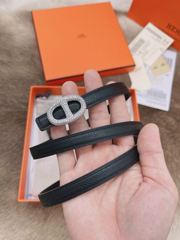 21AW新作エルメス Hベルト コピー☆レザーベルト リバーシブル シェーヌダンクル 13 mm era25666 - 画像 (5)