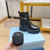 超話題!プラダ モノリス 偽物 ブラッシュドレザーxナイロン コンバットブーツ pur30762 - 画像 (7)