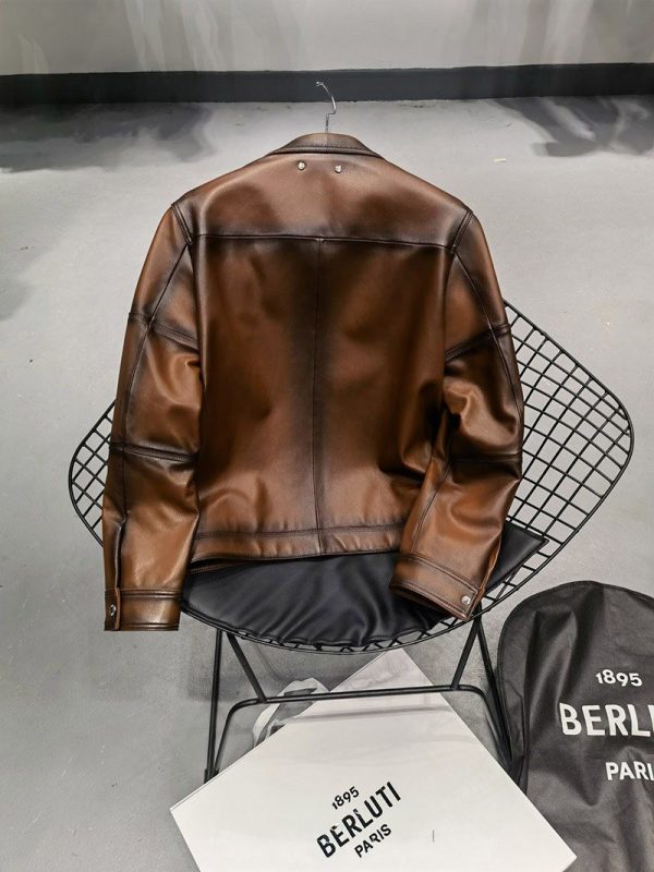 争奪戦 ベルルッティ パティーヌ レザー ブルゾン コピー bea13984 - 画像 (7)