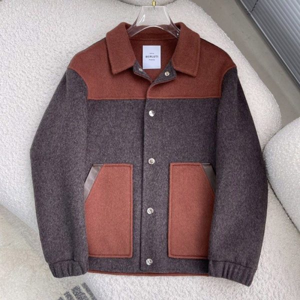 日本未入荷 ベルルッティ シンプルスタイルに☆カシミアジャケット 偽物 beu64689 - 画像 (2)