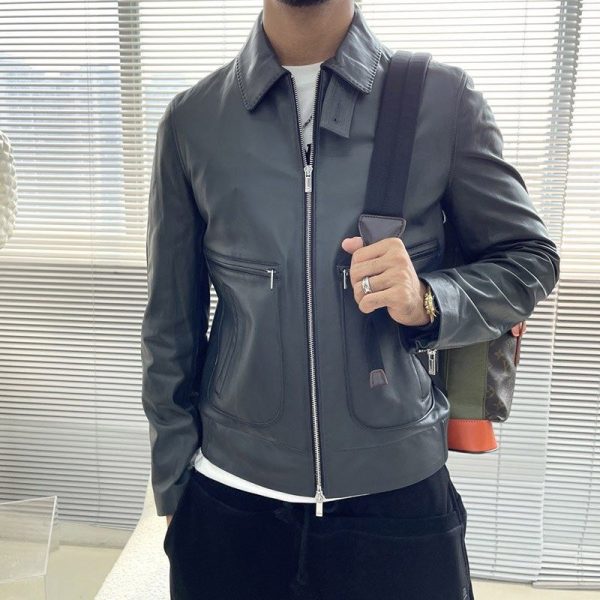 21-22AW ベルルッティ 偽物 パティーヌ レザー ブルゾン beq03792 - 画像 (10)