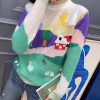 希少色☆ミュウミュウ コピー☆ オーバーサイズロゴモヘアセーター♪ myk82366 - 画像 (2)