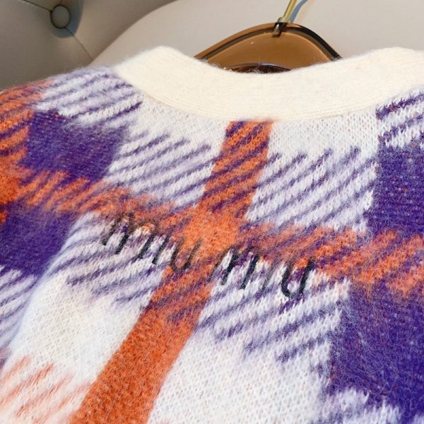 【日本未発売】☆ミュウミュウ セーター 偽物☆ オーバーサイズロゴモヘアセーター♪ myn82234 - 画像 (9)