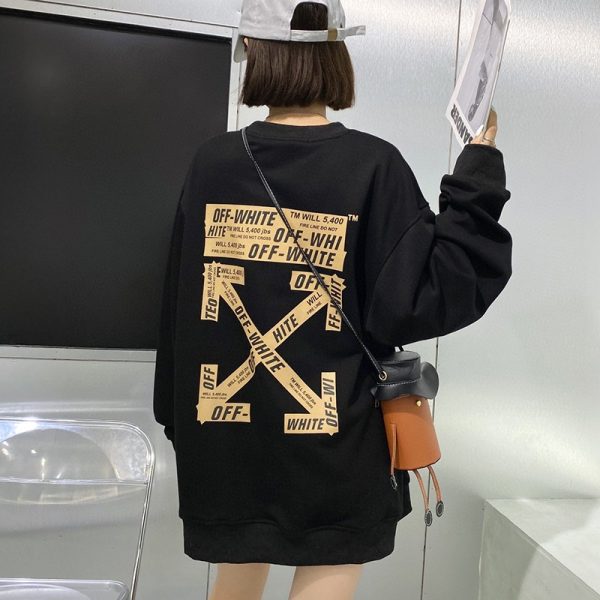 人気急上昇オフホワイト パーカー 偽物 ストライプロゴオーバーサイズ oft41132