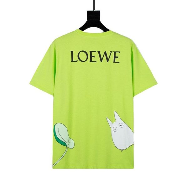 入手困難 可愛い ロエベ トトロ tシャツ コピー コラボ コットン los61391 - 画像 (2)