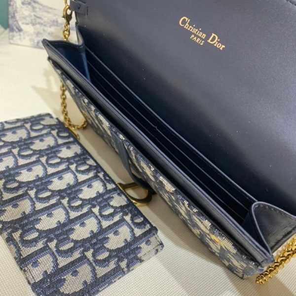 春もの新作 【ディオール】SADDLE ジャカードチェーンウォレット 偽物 dem54951 - 画像 (7)