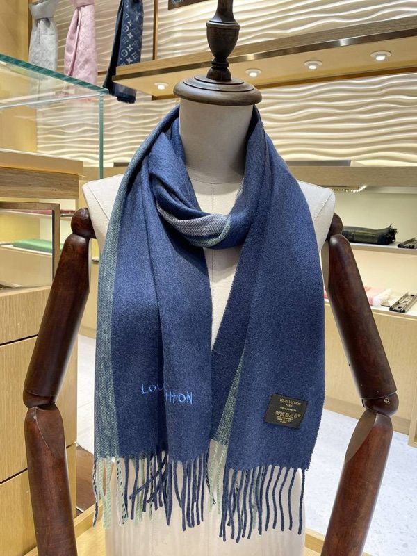 完売必至 暖かい♪ ルイヴィトン カシミヤ マフラ 偽物 vut10200 - 画像 (9)