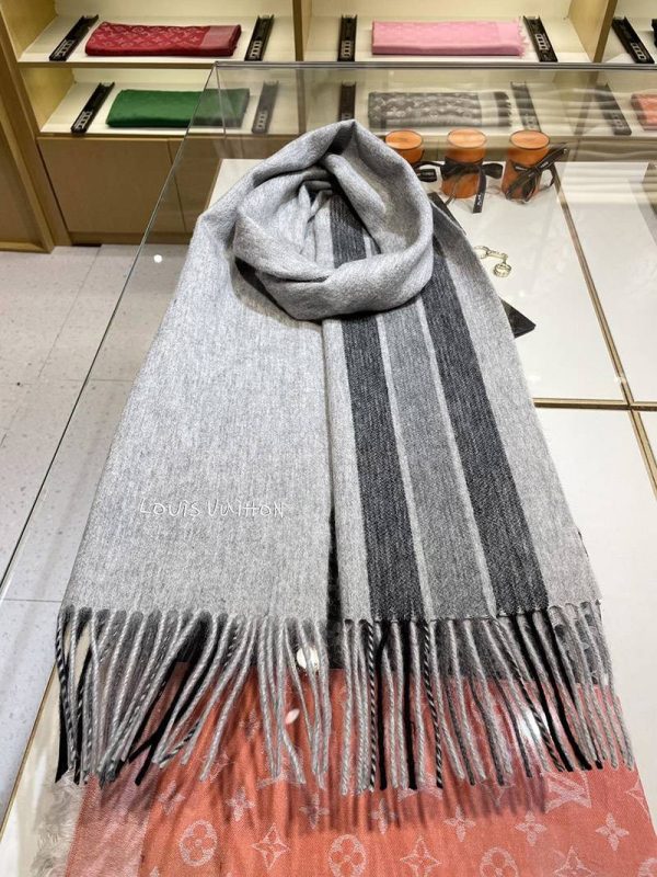 希少色 定番人気 ルイヴィトン カシミヤ マフラ 偽物 vug40685 - 画像 (5)