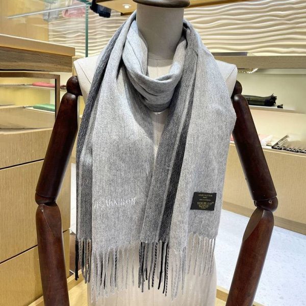 希少色 定番人気 ルイヴィトン カシミヤ マフラ 偽物 vug40685 - 画像 (9)
