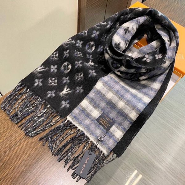 一目惚れ♪ 暖かい♪ ルイヴィトン カシミヤ タッセル マフラ vuk67119 - 画像 (5)