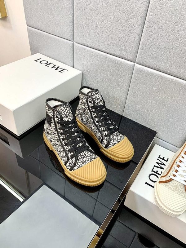 ★ロエベ 偽物★アナグラム ハイトップスニーカー キャンバス loo16437 - 画像 (2)