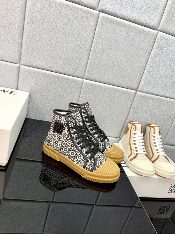 ★ロエベ 偽物★アナグラム ハイトップスニーカー キャンバス loo16437 - 画像 (8)