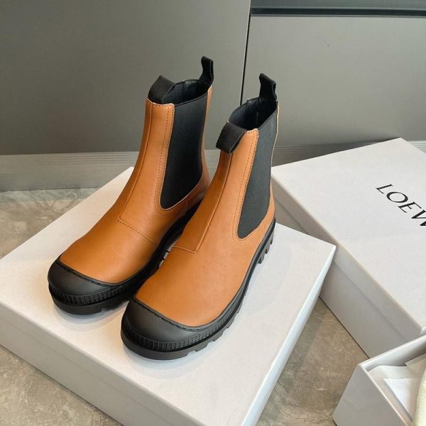 世界中で大人気♪ロエベ ブーツ 偽物 CHELSEA BOOT カーフ サイドゴアブーツ loh33544 - 画像 (4)