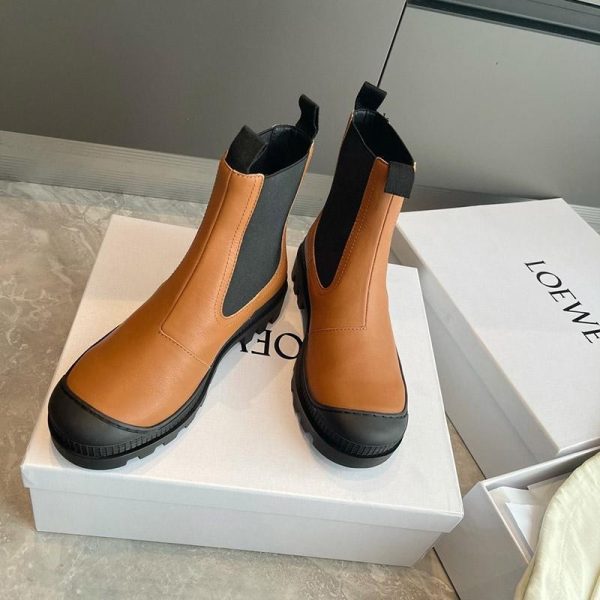 世界中で大人気♪ロエベ ブーツ 偽物 CHELSEA BOOT カーフ サイドゴアブーツ loh33544 - 画像 (6)