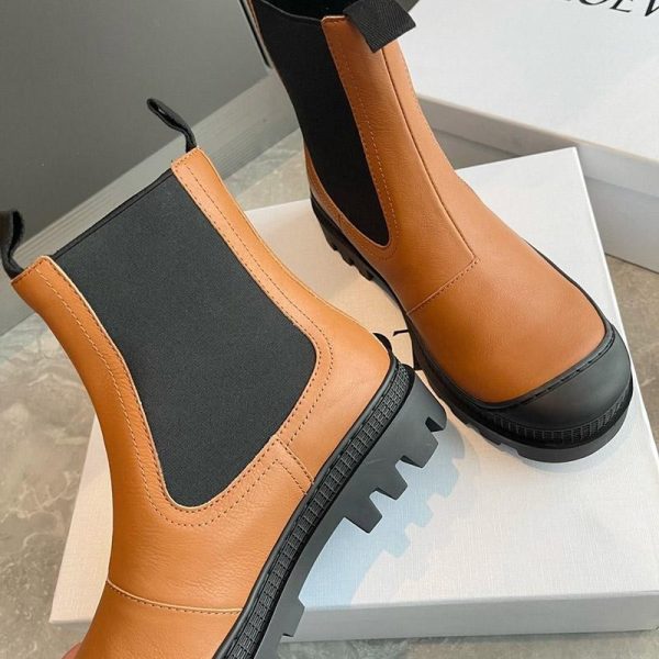 世界中で大人気♪ロエベ ブーツ 偽物 CHELSEA BOOT カーフ サイドゴアブーツ loh33544 - 画像 (7)