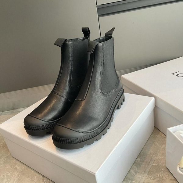 新作 お洒落に♪ ロエベ ブーツ 偽物 CHELSEA BOOT カーフ サイドゴアブーツ lou35699 - 画像 (4)