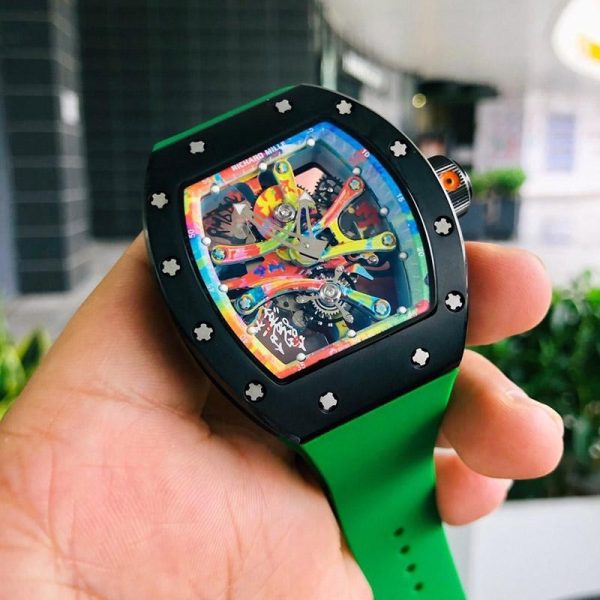 送料込 リシャールミル ダイヤモンドベゼル コピー   自動巻き riu92284 - 画像 (2)