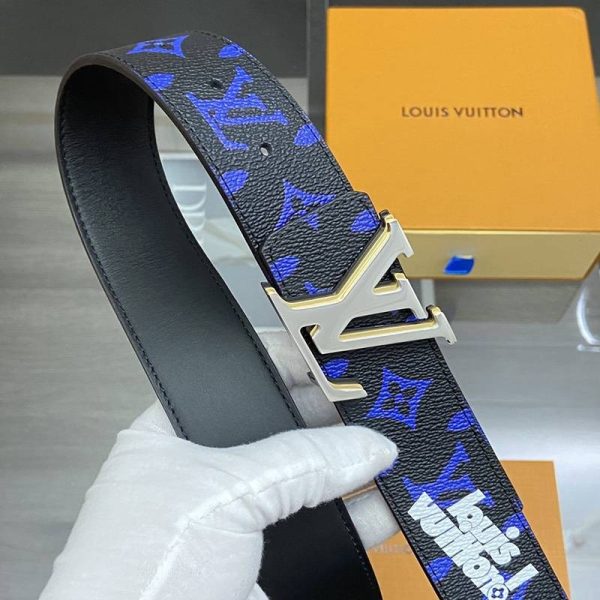 21AW新作ルイヴィトン ベルト 偽物 サンチュール・LVピラミッド 40MM リバーシブル vux74238 - 画像 (3)