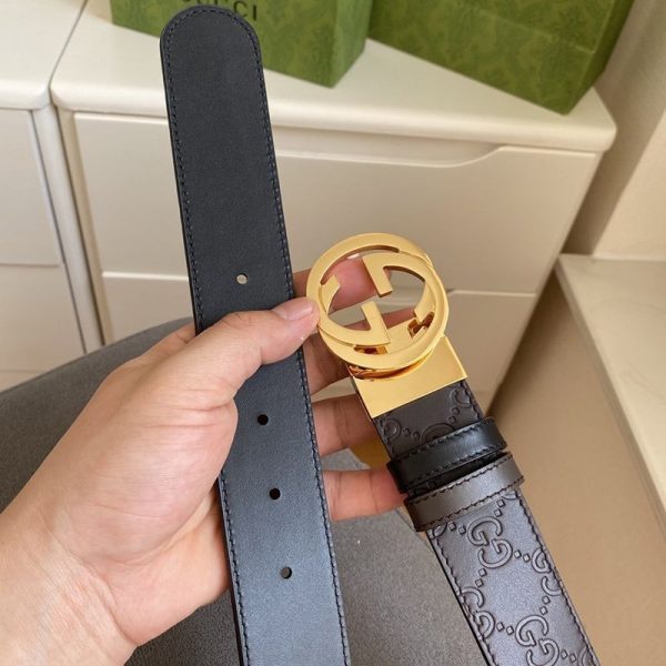21-22AWグッチ ベルト コピー メンズ GG スプリーム 37mm guw12288 - 画像 (2)