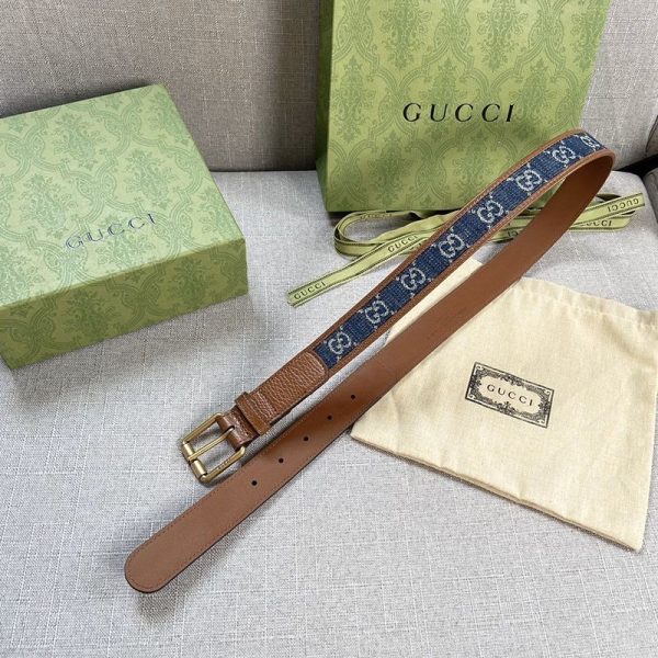 入手困難グッチ リバーシブル ベルト コピー スクエア バックル 30mm gud35513 - 画像 (4)