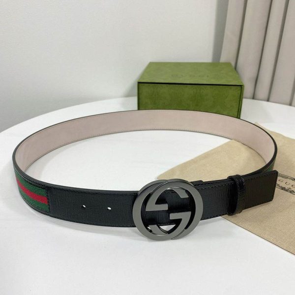 《大人気》【グッチ ベルト 偽物】 リバーシブル GGスプリーム キャンバス 38mm gul82116 - 画像 (3)