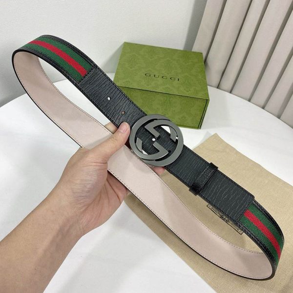 《大人気》【グッチ ベルト 偽物】 リバーシブル GGスプリーム キャンバス 38mm gul82116 - 画像 (4)