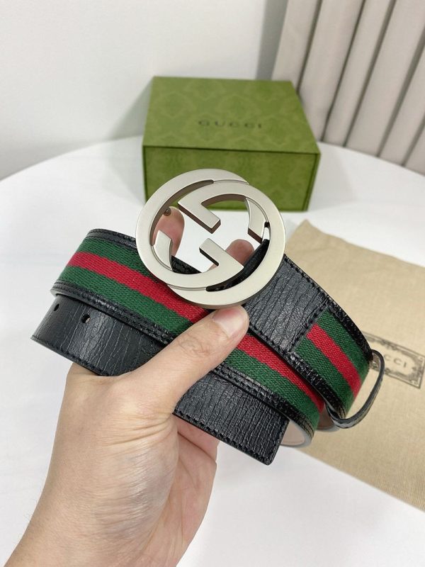 希少色【グッチ ベルト 偽物】 リバーシブル GGスプリーム キャンバス 38mm gum28434 - 画像 (7)