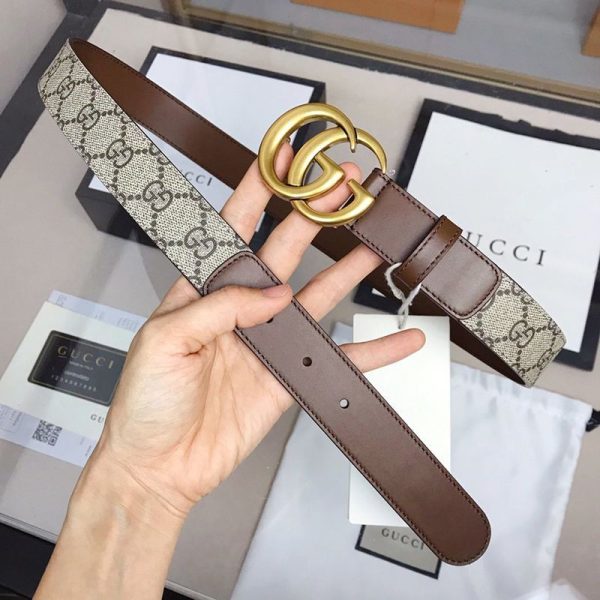可愛い【グッチ ベルト コピー】 リバーシブル GGスプリーム キャンバス 30mm guc92375 - 画像 (7)