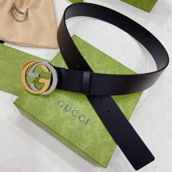 大人気!!新色グッチ GGマーモント スーパーコピー スリムベルト 38mm gud91483 - 画像 (4)
