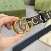 春もの新作グッチ100 偽物 プリント GGマーモントレザーベルト 30mm☆ gut18638 - 画像 (7)
