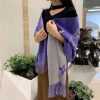 稀少 高品質♪♪♪ルイヴィトン カシミヤ タッセル マフラ vul14835