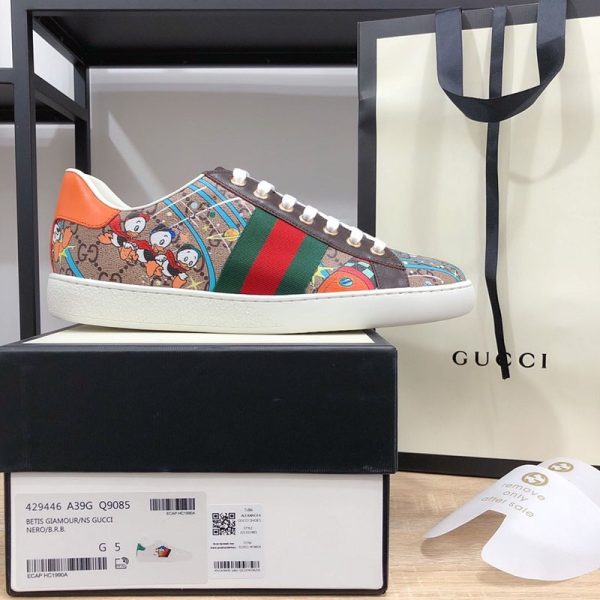 可愛い DISNEY x グッチ ドナルドダック ウィメンズ スニーカー コピー guu40702 - 画像 (7)