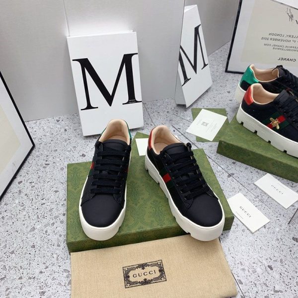 入手困難 グッチ〔エース〕ウィメンズ エンブロイダリー付き プラットフォーム スニーカー偽物 gum91788 - 画像 (3)
