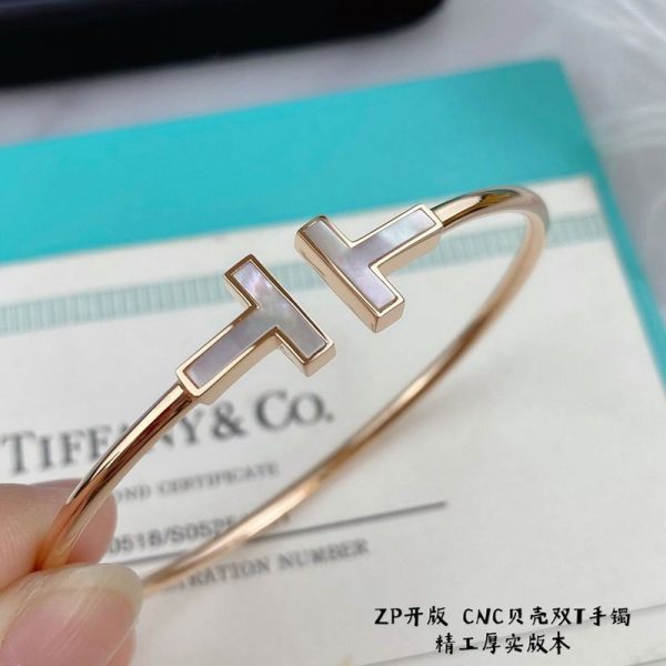 定番 ティファニー T ダイヤモンド コピー ワイヤーブレスレット Tis41769 - 画像 (5)
