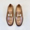 【人気】エルメス Paris パリ "H" ロゴ ローファー スーパーコピー ery72137
