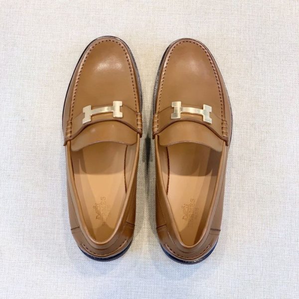 【人気】エルメス Paris パリ "H" ロゴ ローファー スーパーコピー ery72137 - 画像 (6)
