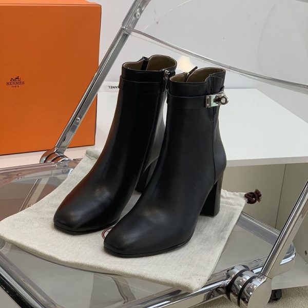 21-22AWエルメス レディース 黒ブーツ 白パンツにピッタリ コピー erq40412 - 画像 (4)