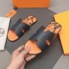 《夏の定番》エルメス イズミール 偽物 ペガサス サンダル スリッパ 2色 erm81322 - 画像 (2)