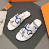 《夏の定番》エルメス イズミール 偽物 ペガサス サンダル スリッパ 2色 erm81322 - 画像 (10)