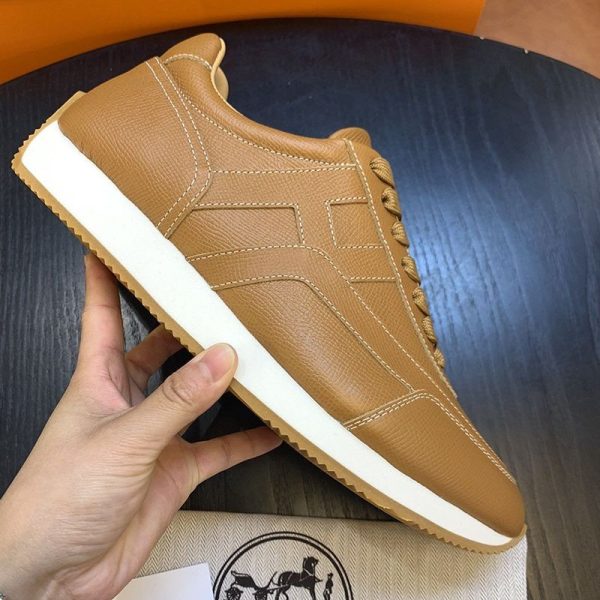 【日本未入荷】エルメス スニーカー コピー ブーメラン レザー エプソン eru86995 - 画像 (2)