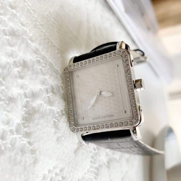 高品質♪♪♪ルイヴィトン 時計 ダイヤモンドベゼル レディース 偽物 30mm vui56072 - 画像 (2)