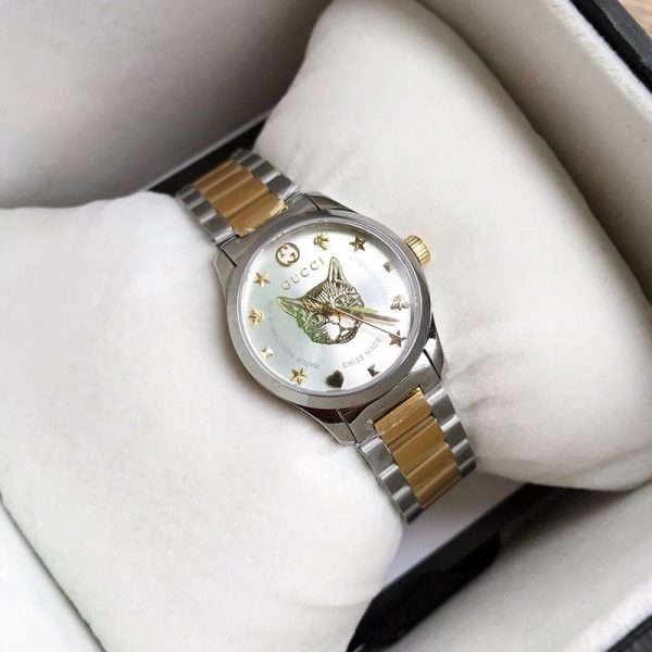★日本!!人気！グッチ G-タイムレス ウォッチ 偽物☆猫 38mm/27mm 腕時計 YA126596 - 画像 (4)