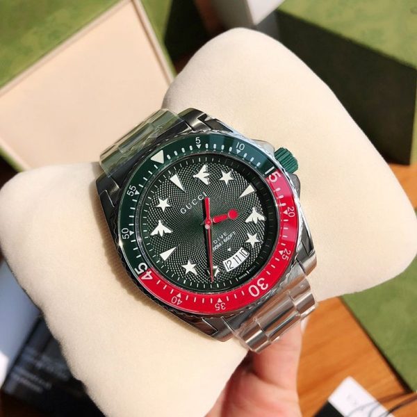 一目惚れ♪★SALE！人気のデザイン★グッチ ダイヴ メンズウォッチ コピー 45mm guq73694 - 画像 (2)